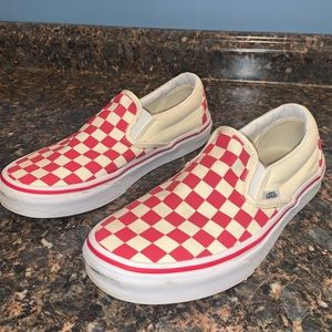 Checkered Slip on Vans